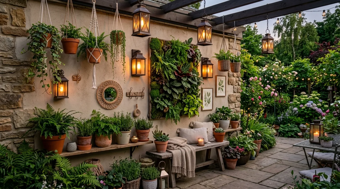 Front yard garden with curved border and seasonal flowers