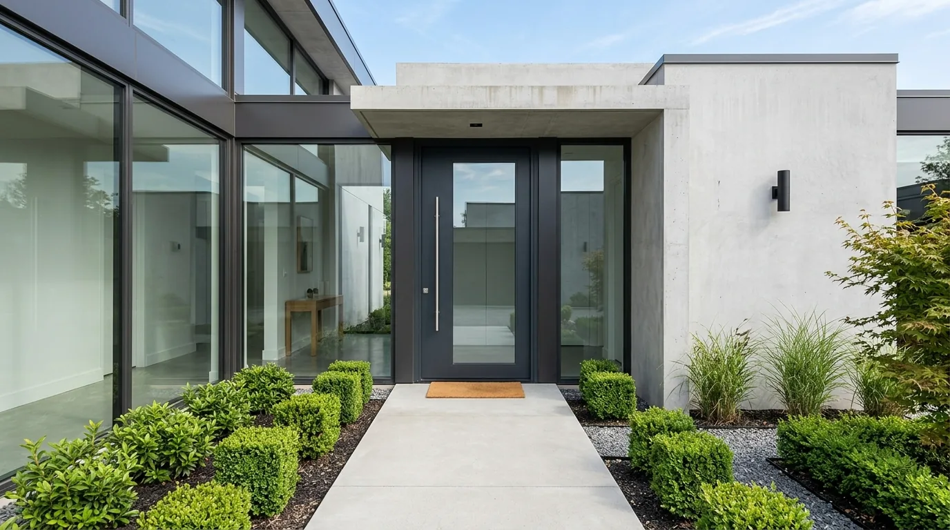 Narrow entryway with slim console