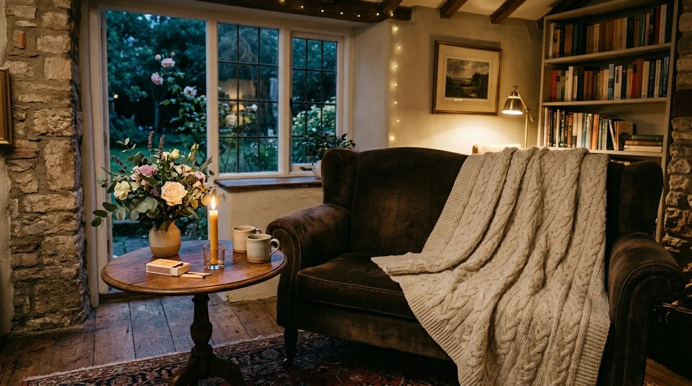 Coffee table styling with stacked art books