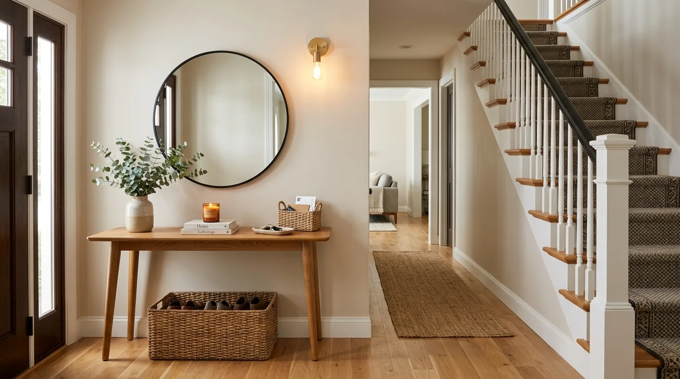 Cinematic furniture plan with balanced sightlines