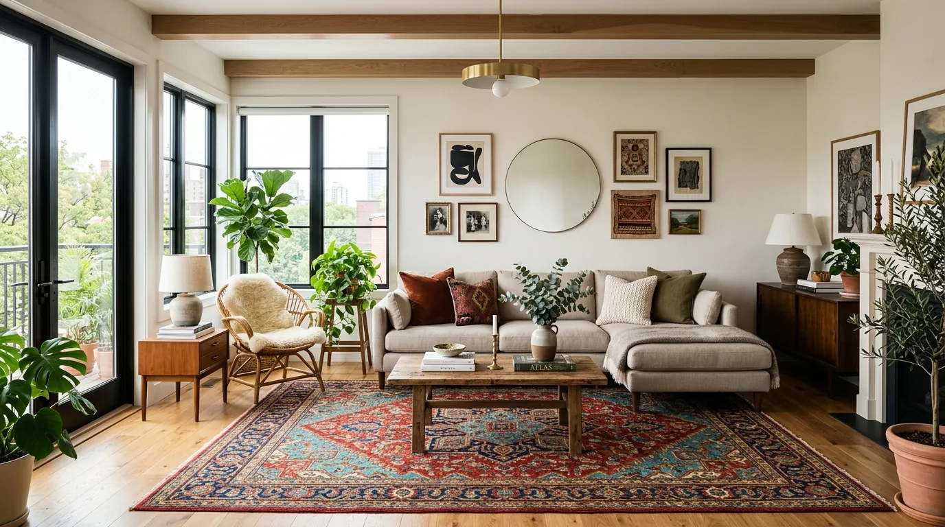 13 Stylish Modern Decorating with Oriental Rugs for Eclectic Charm