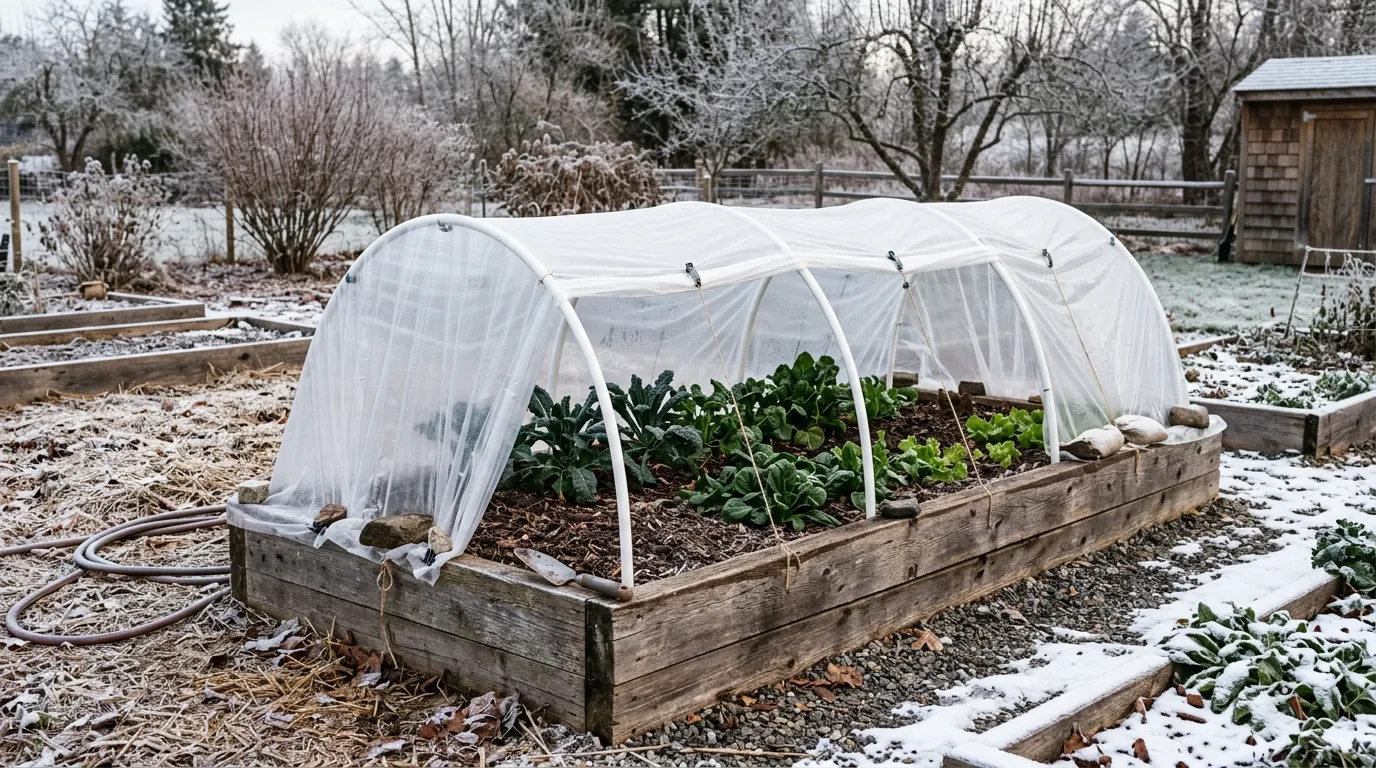 Watering system shut down and hoses drained before freeze