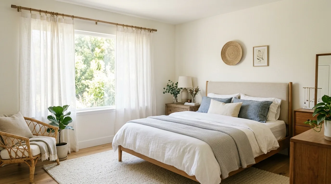 Soft layered curtains