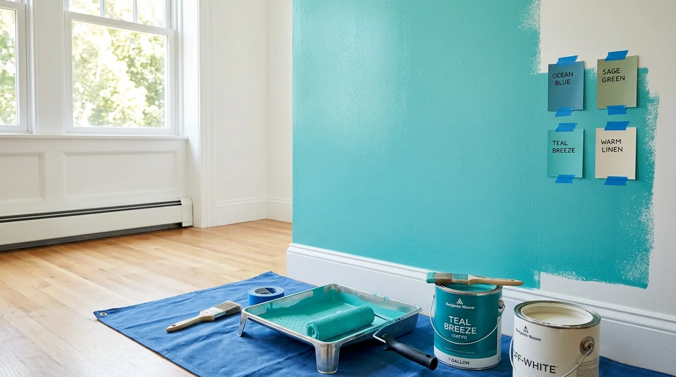 Fireplace surround makeover with tile or limewash finish