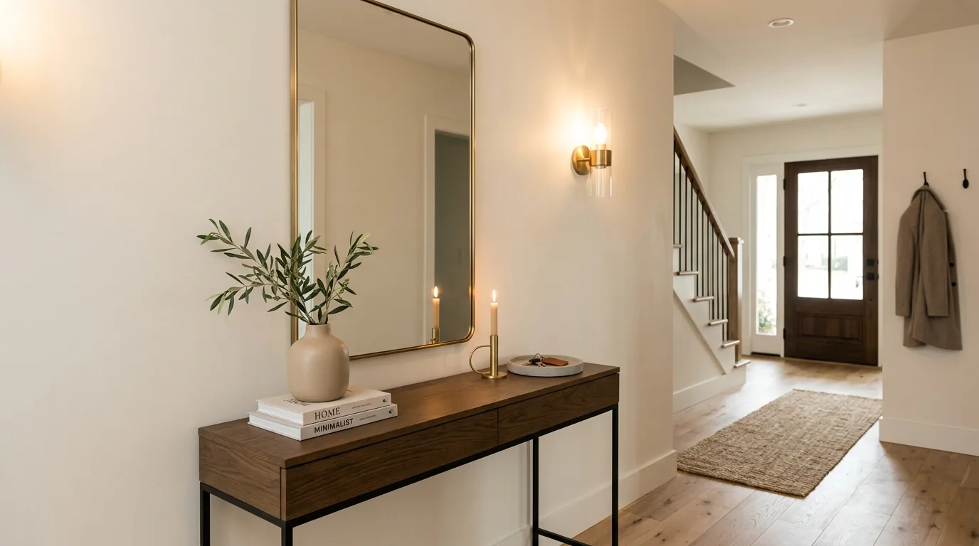 Bathroom with floating vanity