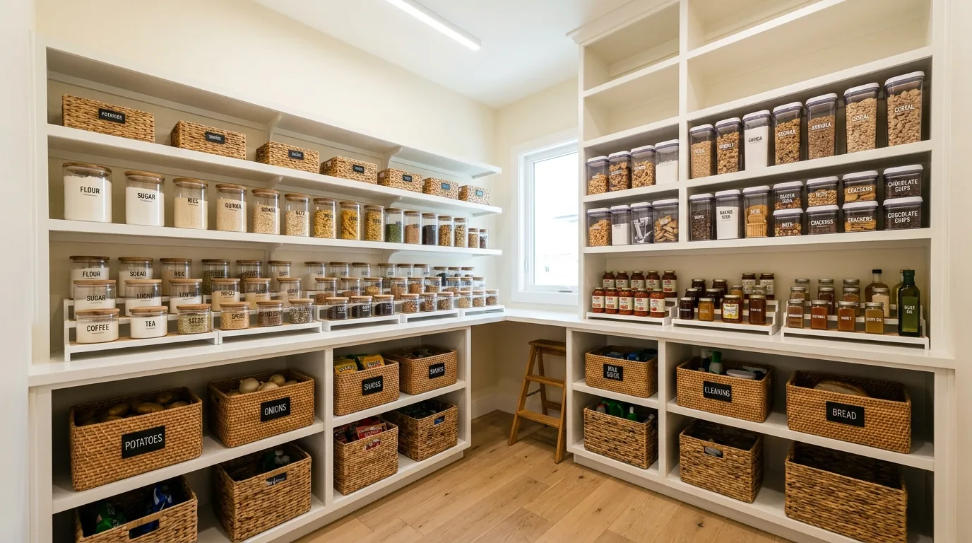14 Organized Kitchen Pantry Design Ideas for Maximum Storage