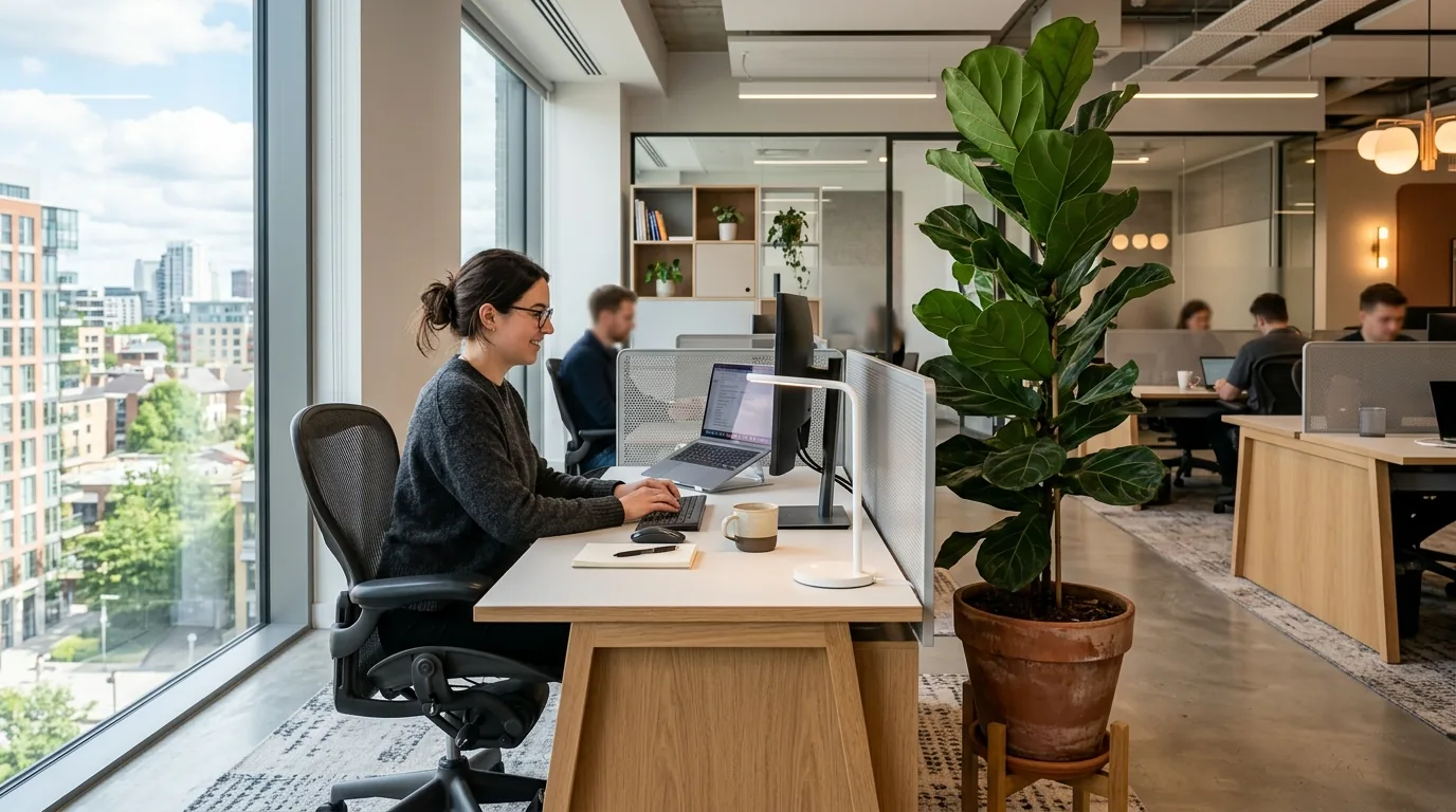 Large eucalyptus arrangement in an oversized floor vessel