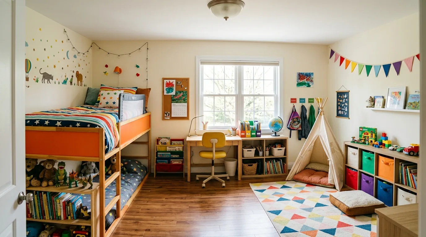12 Functional Kids Bedroom Layout Ideas for Play and Sleep
