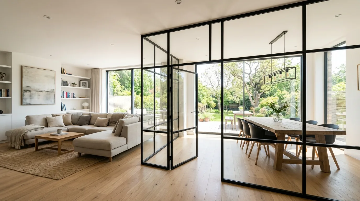 12 Modern Glass Partition Walls Ideas for Open Concept Living