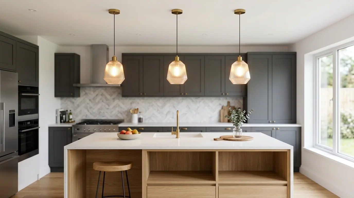 Small remodel with compact peninsula and hidden storage upgrades