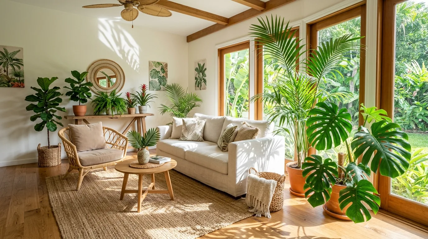Soft modern living room with curved sofa