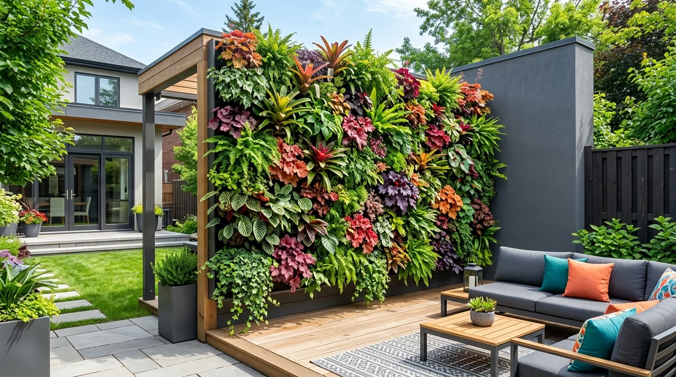 Cottage-style garden mixing textured leaves and flowering fillers