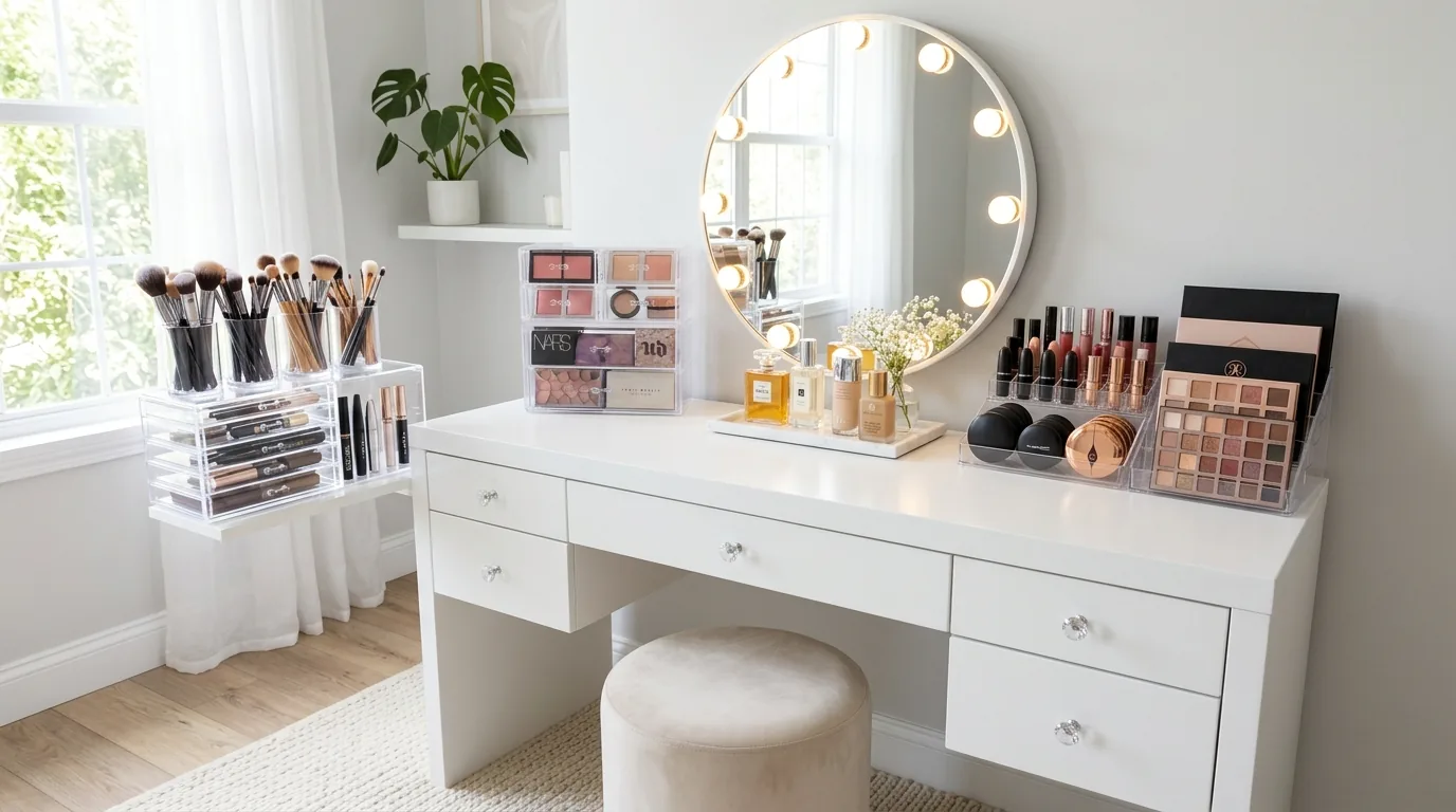 14 Organized Makeup Storage Ideas for a Clutter-Free Vanity