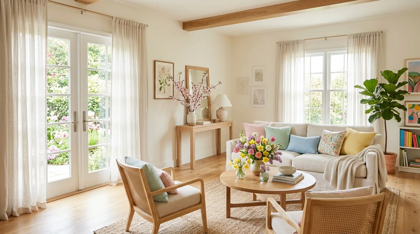 14 Inviting Spring Living Room Decor Ideas for a Seasonal Refresh