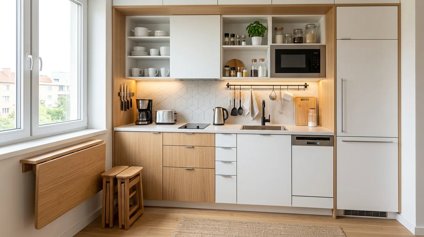 Cinematic small kitchen remodel with targeted upgrades