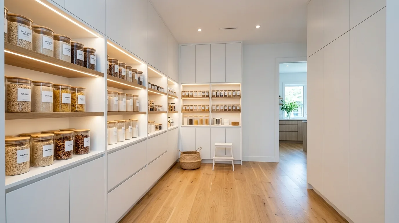 15 Sleek Luxury Minimalist Pantry Ideas for Organized Elegance