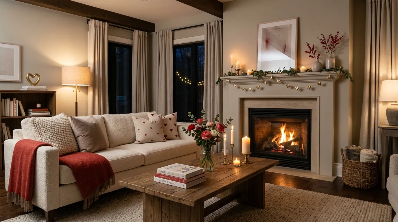 Coffee table styling with chocolates