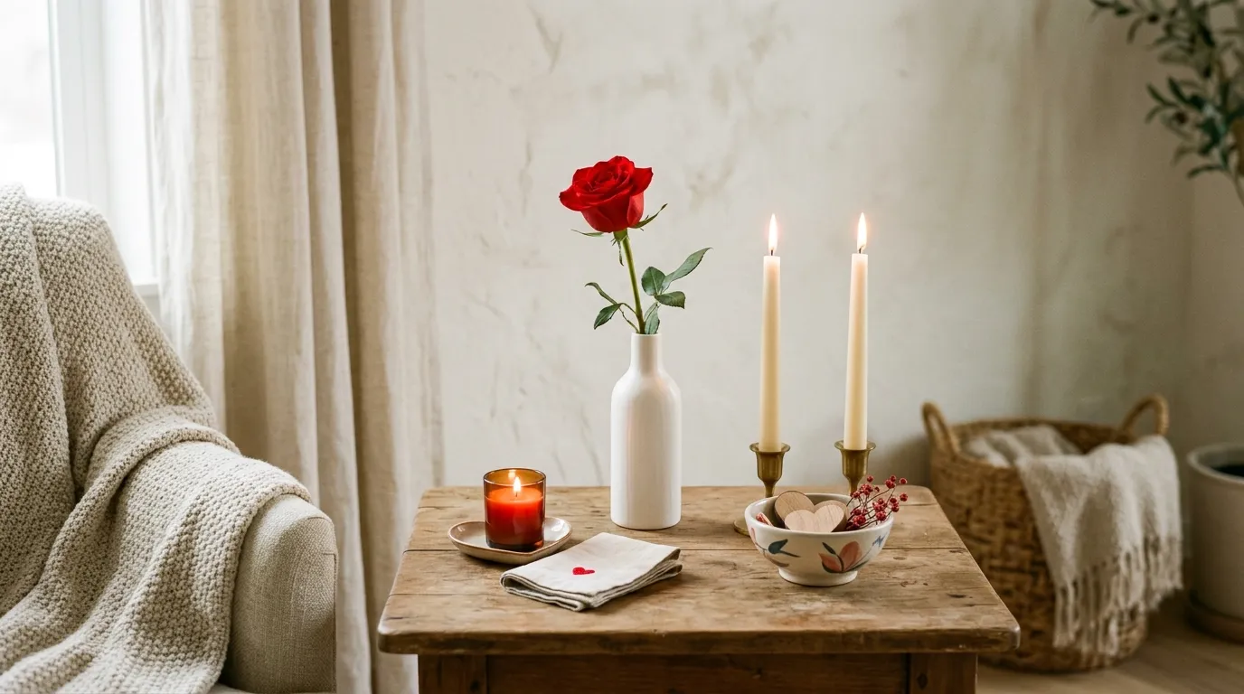 Bathroom vanity with roses