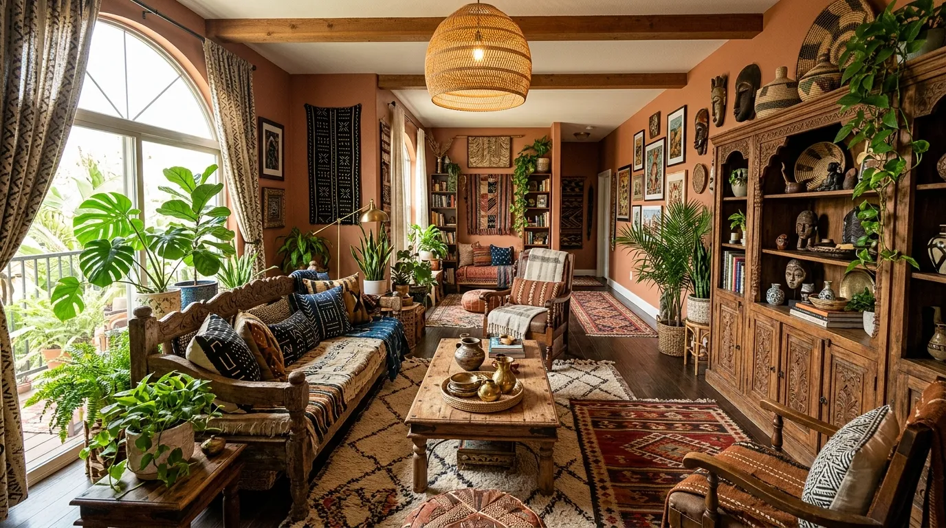 13 Cultured Afrobohemian Home Decor Ideas for Artistic Interiors