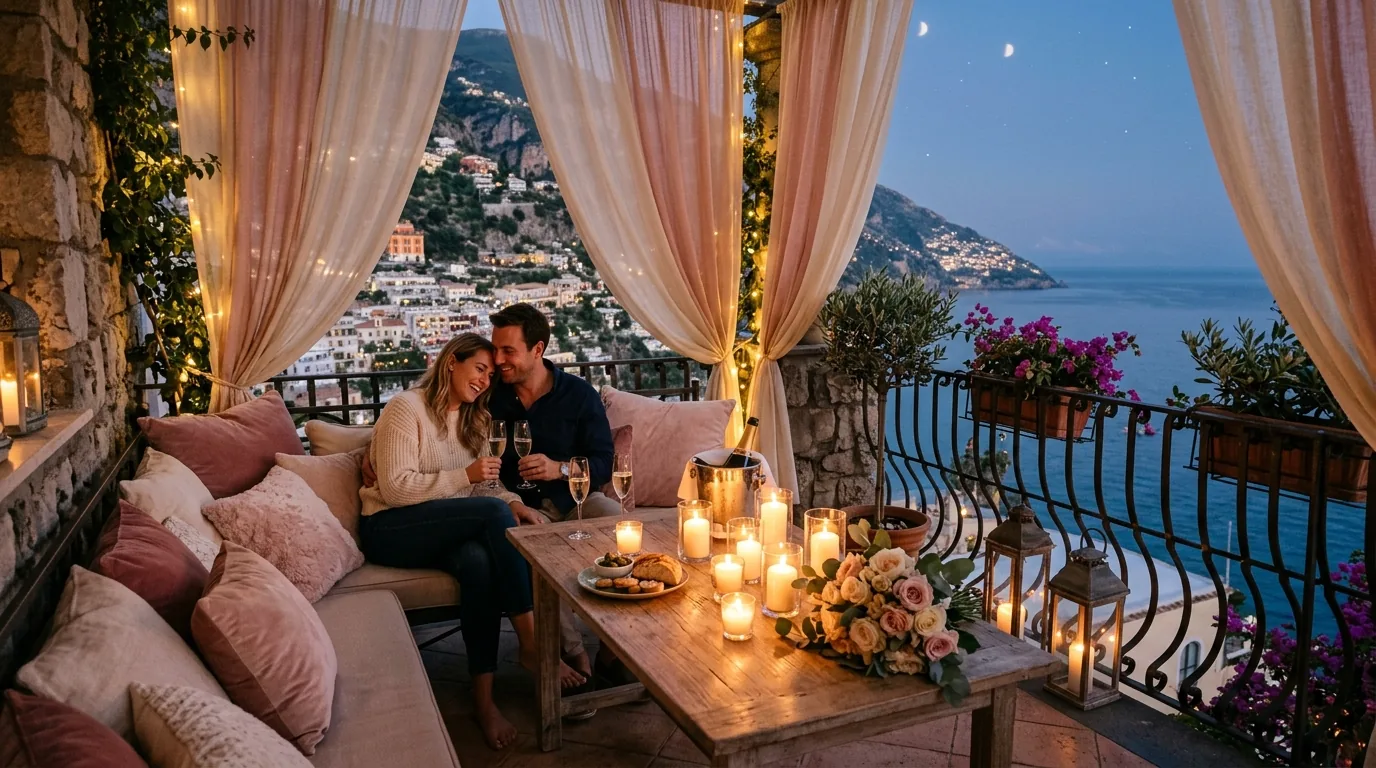 Parisian inspired balcony with folding chairs