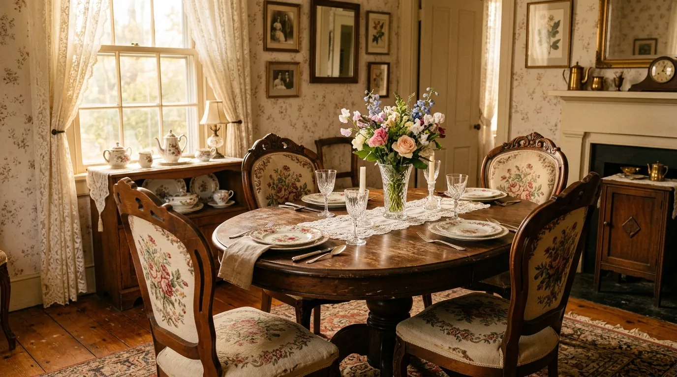 Minimal elegant dining space with travertine table