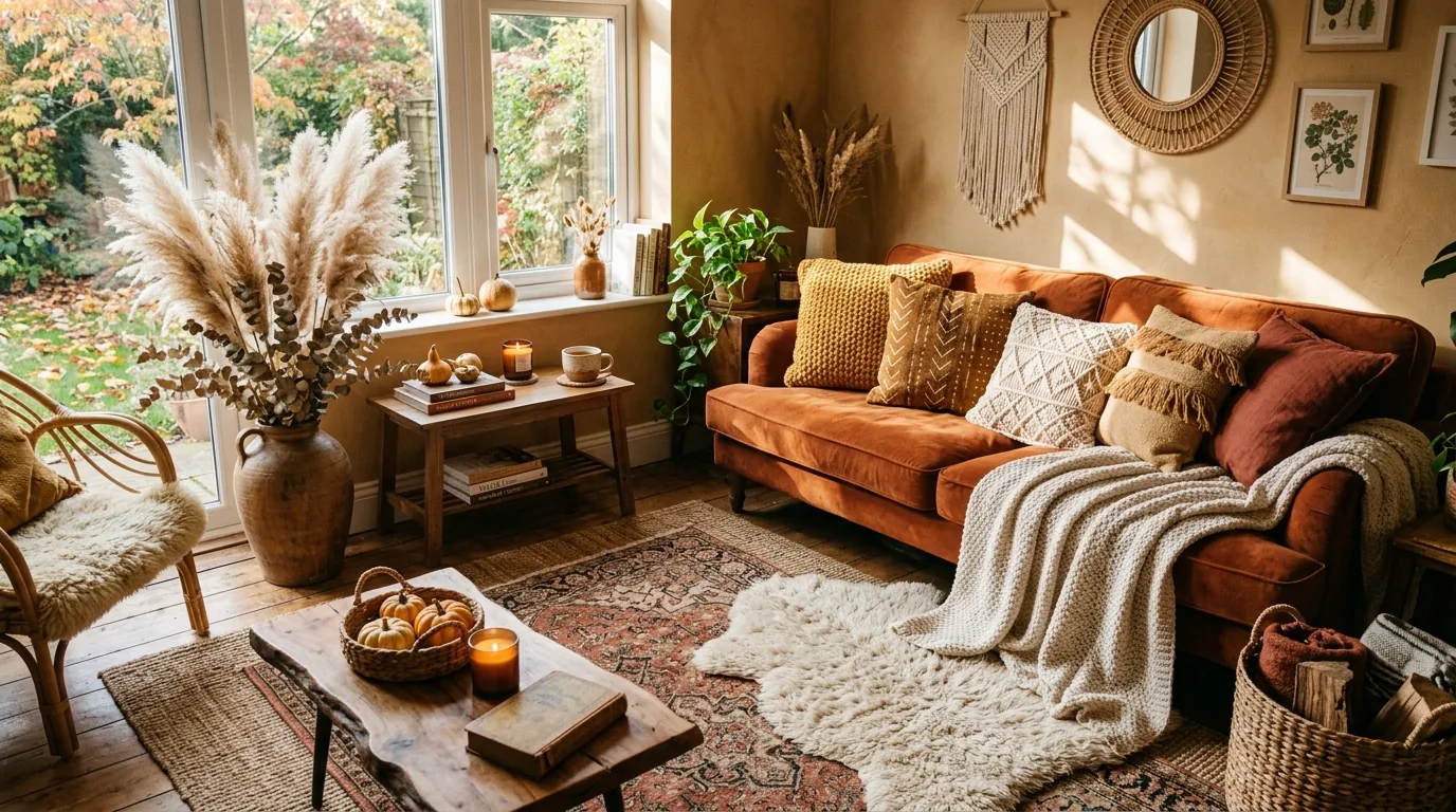 Front porch with mums