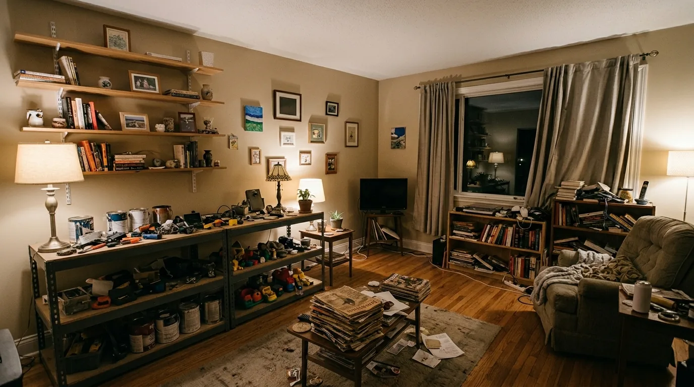 Luxury fall decor example using edited candlelight