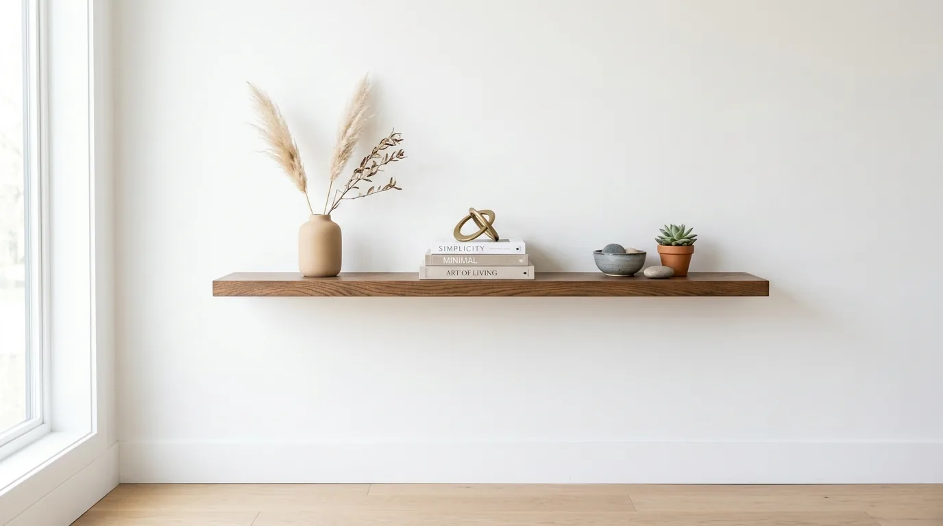 Entry shelf with key bowl