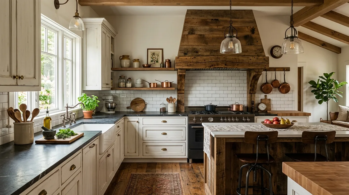 Slim modern range hood cover in matte white