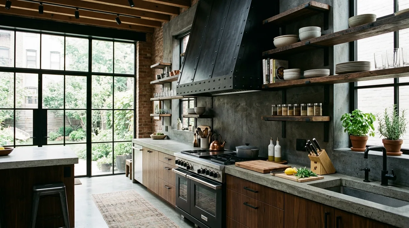 Stone clad hood cover with limestone texture