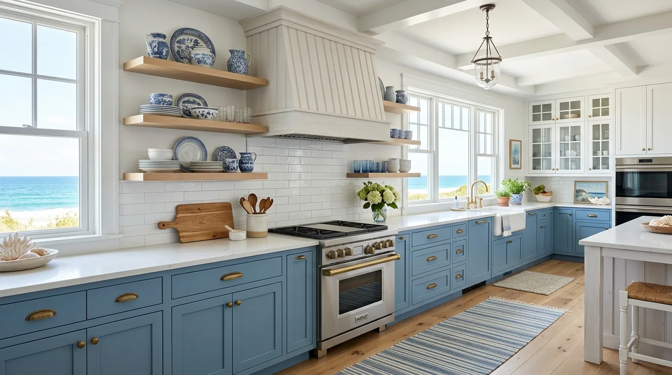 Fluted wood hood cover with vertical slats