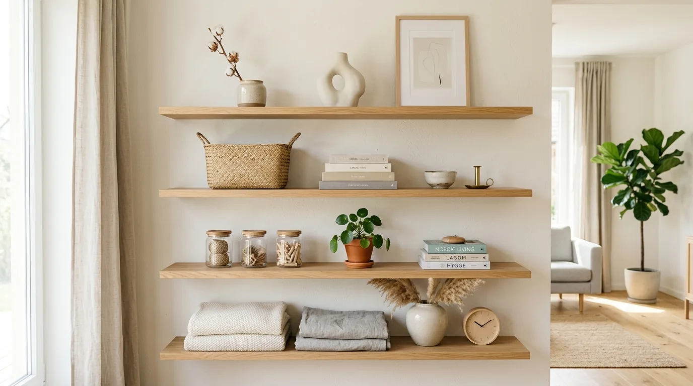 Entry shelf with key bowl