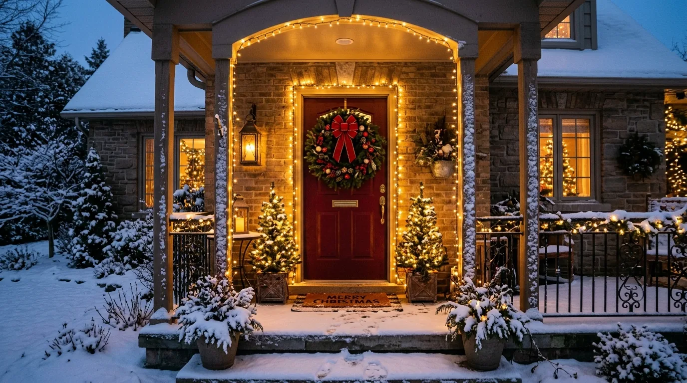 14 Welcoming Christmas Door Decor Ideas for a Festive Entryway