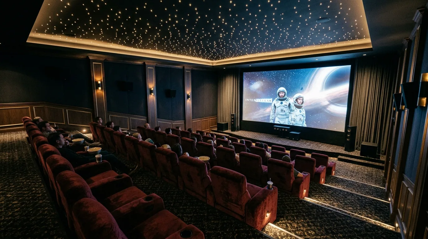 Small media room with compact sofa