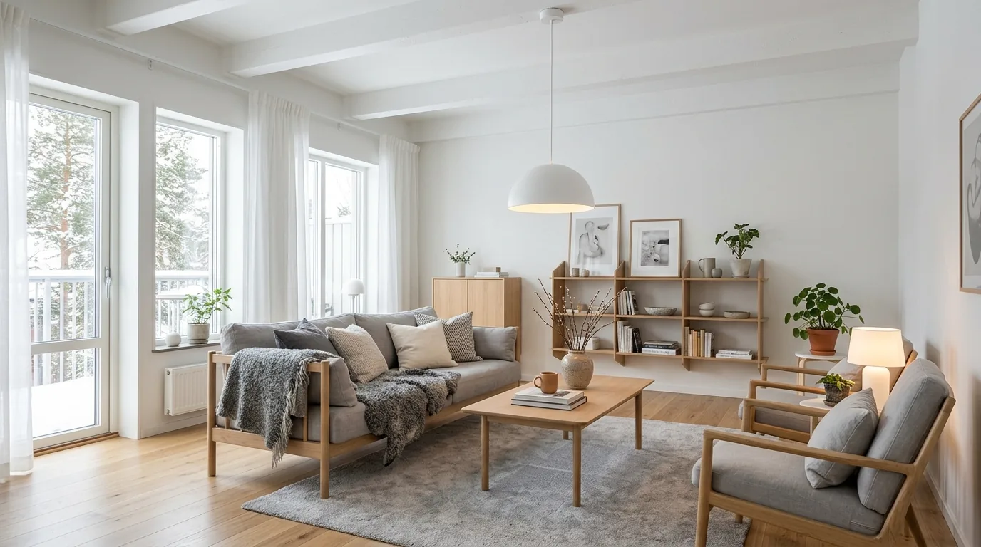 Matte black dome pendants over an industrial kitchen peninsula