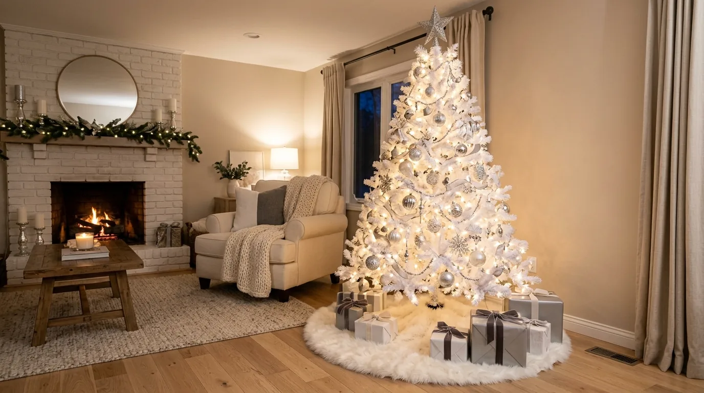 12 Elegant White Christmas Tree Ideas for a Winter Wonderland