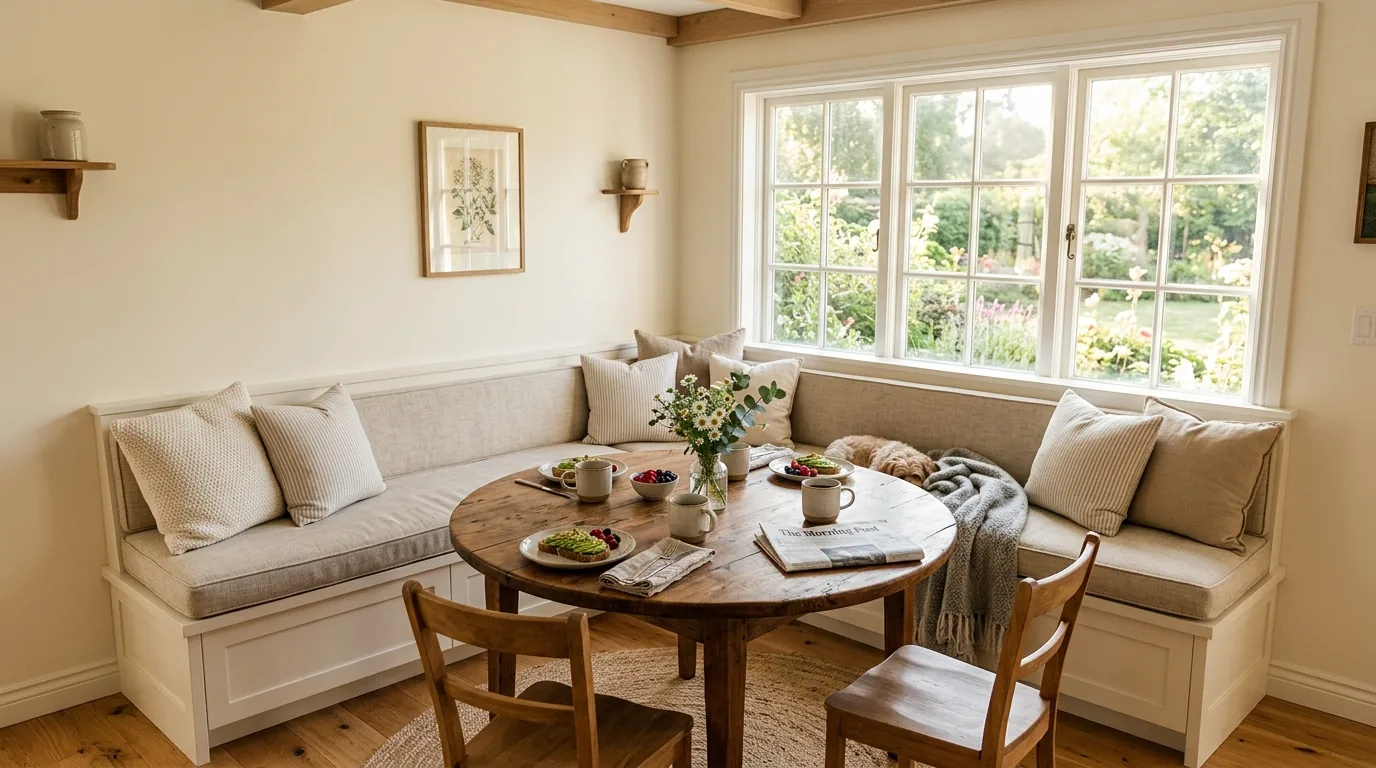 14 Cozy Inspiring Breakfast Nook Ideas for Creating a Warm Corner