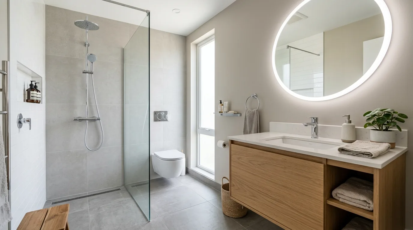 Open plan home using ceiling fans and ventilation strategy for reduced cooling load