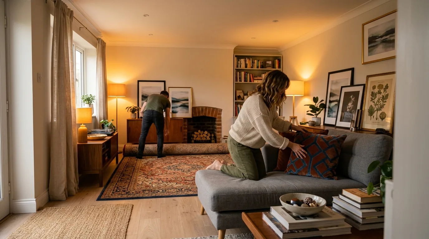 Classic room renovated with wall molding and fresh matte paint