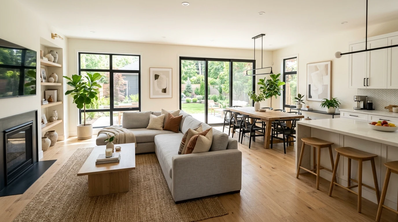 Whole home after move with edited surfaces